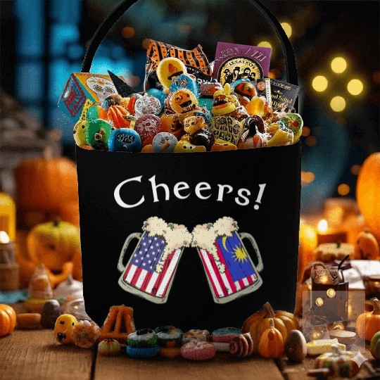 Malaysian American Grown Country Cheers Beer Drink Fabric Baskets
