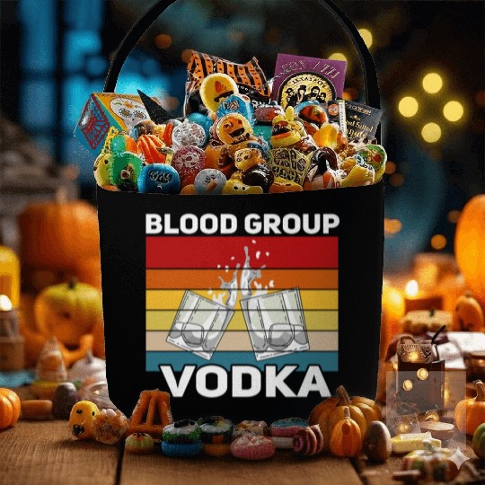 Funny vodka alcohol saying motif Fabric Baskets