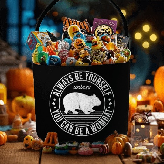 Funny Wombat Quote For A Australian Lover Fabric Baskets