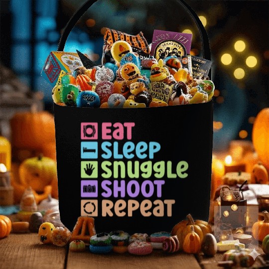 Eat Sleep Snuggle Shoot Repeat - Newborn Fabric Baskets
