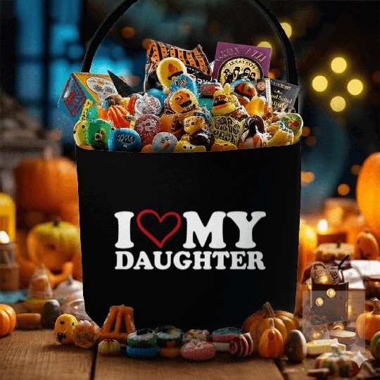 I Love My Daughter Fabric Baskets