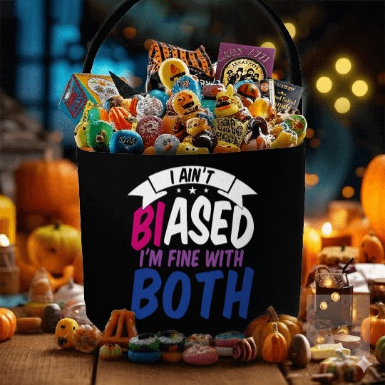 I Ain't Biased Bi Bisexual Pride Fabric Baskets