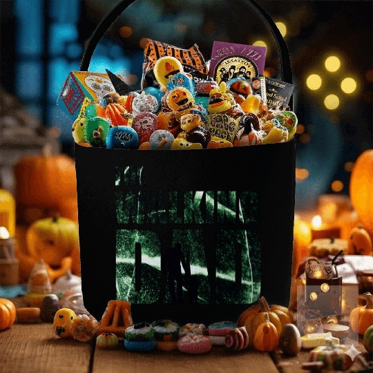 The Walking Dad deep green Fabric Baskets