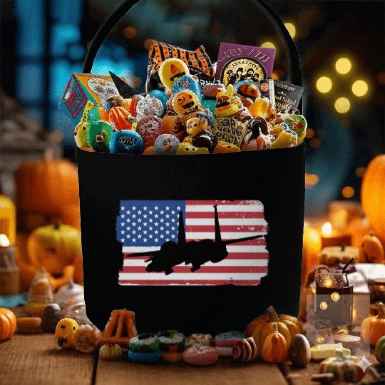 F-15 Eagle Fighter Jet American Flag F15 Eagle Fabric Baskets