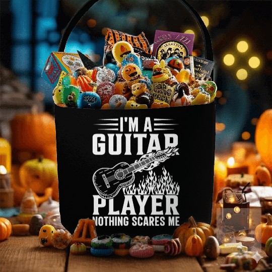 Music Guitarist - I'm A Guitar Player Nothing Scar Fabric Baskets