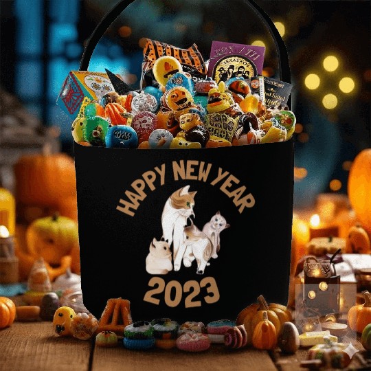 Cat love Fabric Baskets