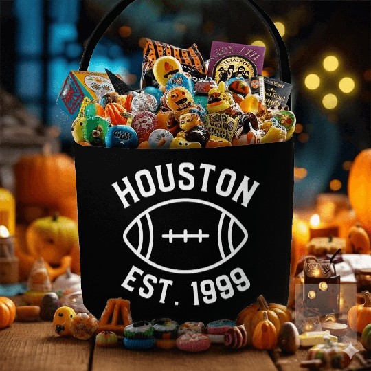 Houston Est. 1999 , Houston Football Fans Fabric Baskets.