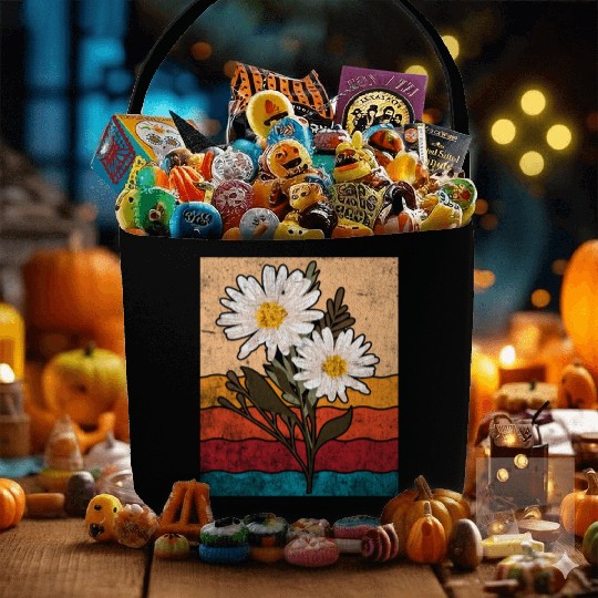 Marguerites Daisy Summer Daisies Flower Garden Fabric Baskets