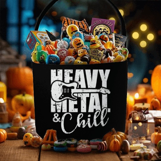 Heavy Metal and Chill Music Band Genre Fabric Baskets