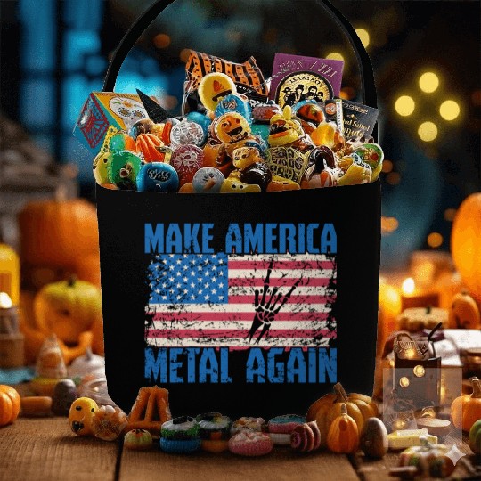 Make America Metal again Heavy Metal Music Fabric Baskets