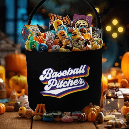 Baseball Pitcher Sayings Player Hobby Fabric Baskets