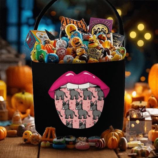 Donkey Mule Lips Fabric Baskets