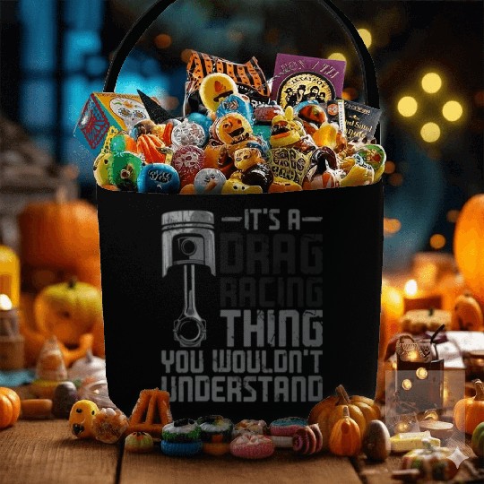 Drag Racing Race Car Vintage It's Fabric Baskets