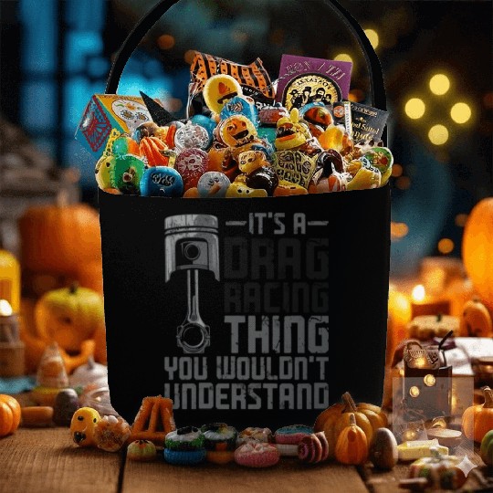 Drag Racing Race Car Vintage It's Fabric Baskets