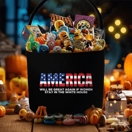 America Will Be Great Again Black Fabric Baskets