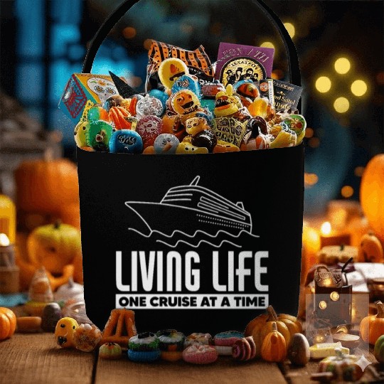 Living Life One Cruise At A Time Fabric Baskets