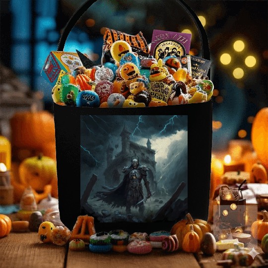 Death Knight in Thunderstorm Fabric Baskets