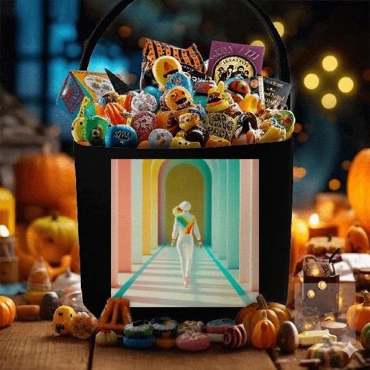 Independent Woman Picture Fabric Baskets