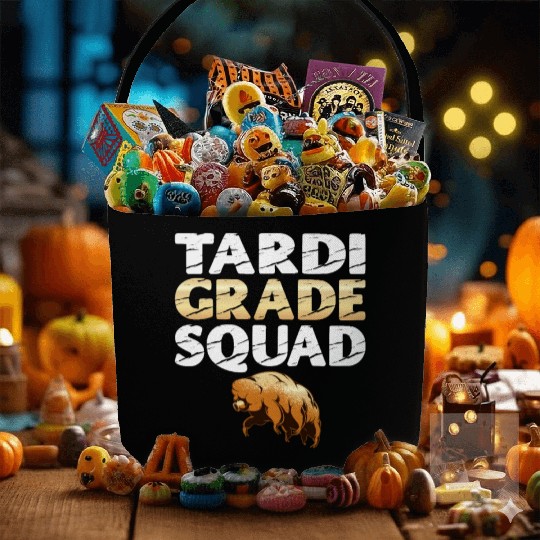 Tardigrade Squad Moss Piglet Science Lover Fabric Baskets