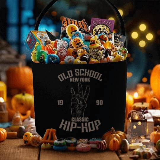 Old School New York 1990 Classic Hip Hop Rap Fabric Baskets