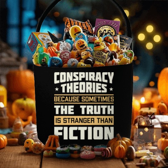 Funny Conspiracy Theories Quote Fabric Baskets