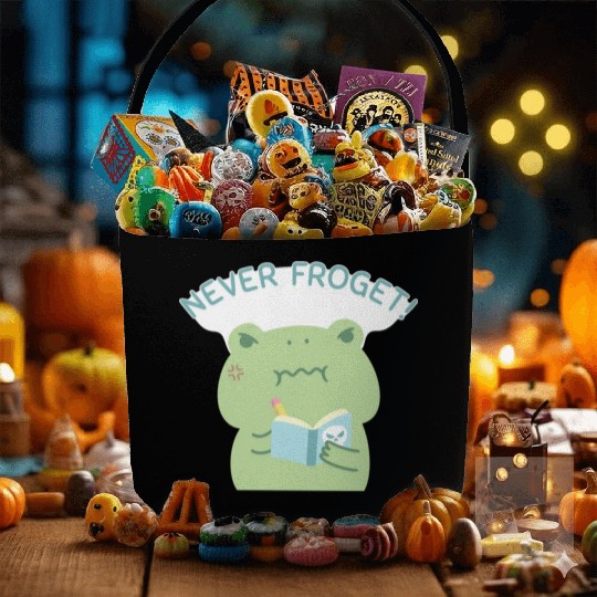 Angry Frog Never Froget Revenge Book Fabric Baskets