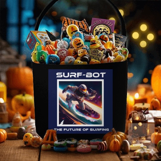 Robot Silver Surfer Fabric Baskets