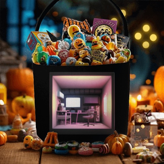 Cute 3D Room Print - Add a Touch of Coziness Fabric Baskets