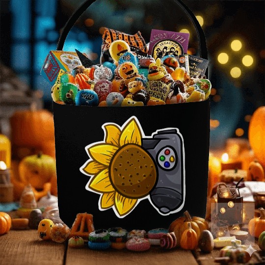 Sunflower Game Controller (MyLittleGaming) Fabric Baskets