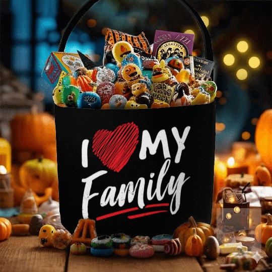 I Love My Family Gathering Families Reunion Fabric Baskets