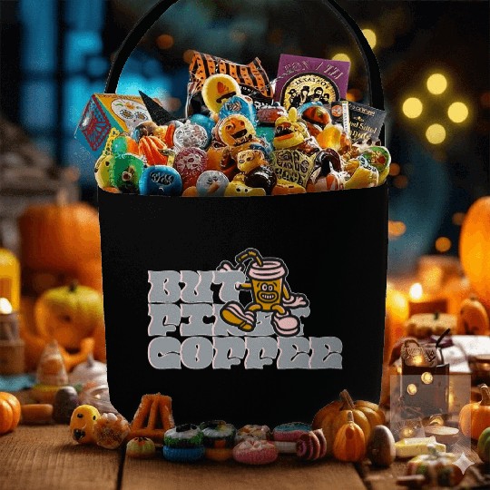 But First Coffee Fabric Baskets