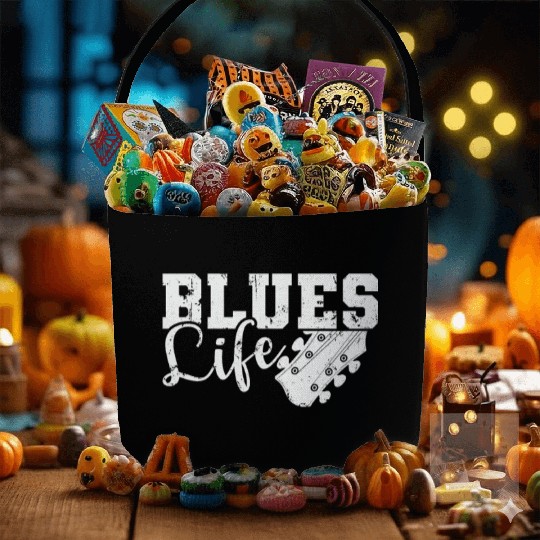 Blues Life Music Trumpet Chicago Fabric Baskets