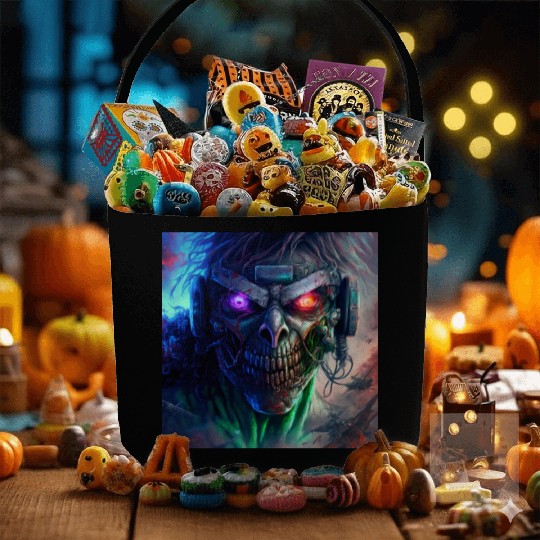 ZOMBIE IRON MAIDEN (version 12) Fabric Baskets