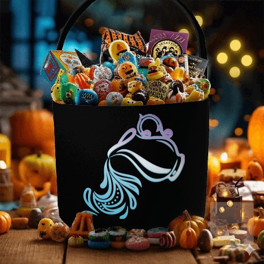 Aquarius Zodiac Air Sign Water Bearer Logo Fabric Baskets