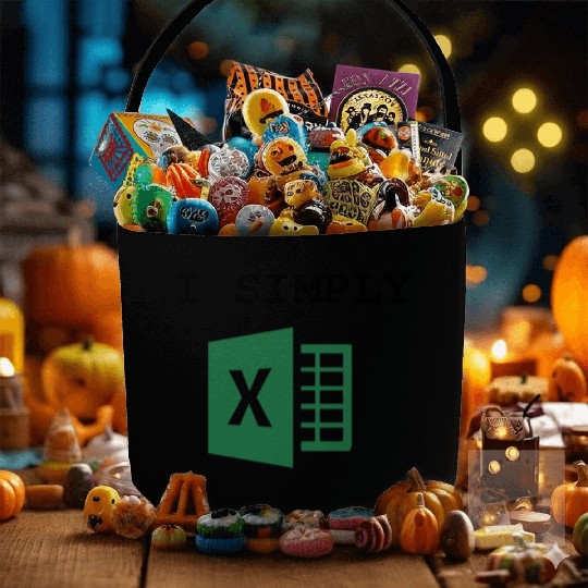 I Simply Excel Funny Accountant Spreadsheets Fabric Baskets