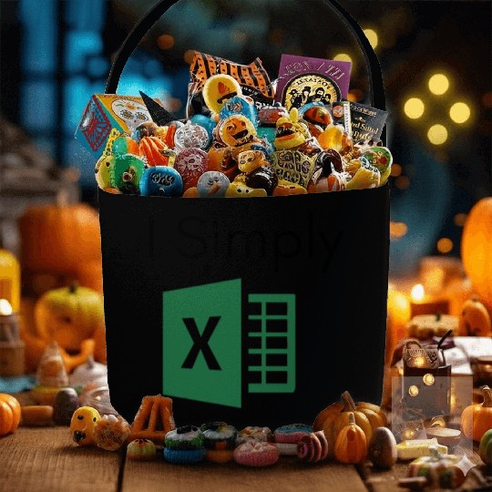 I Simply Excel Funny Accountant Spreadsheets Fabric Baskets