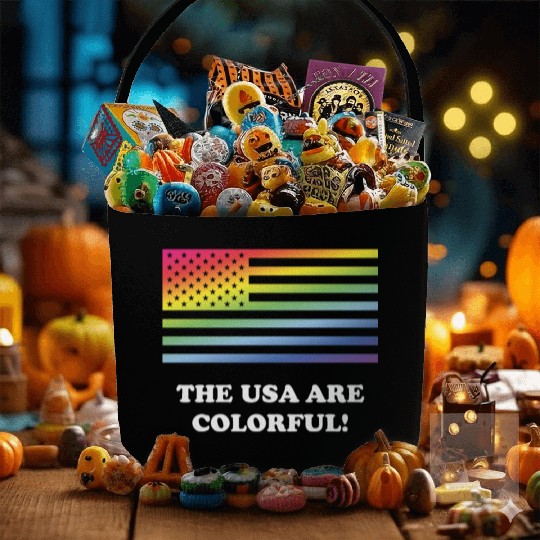 The USA Are Colorful! (Stars And Stripes) Fabric Baskets