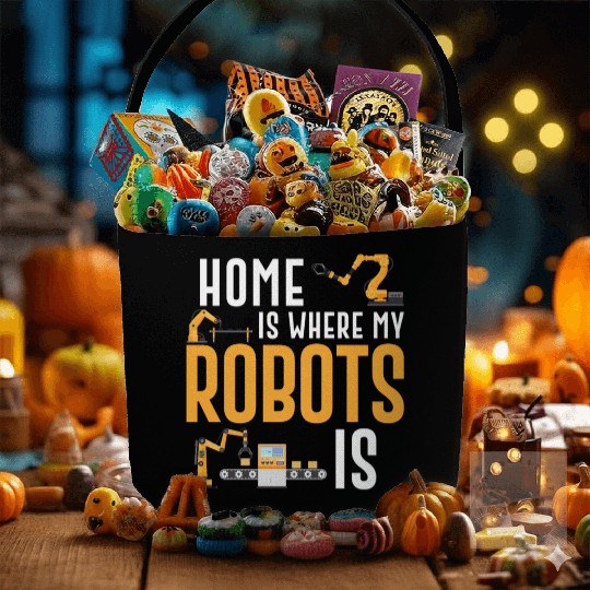 Robot Robotics Engineer Home Is Fabric Baskets