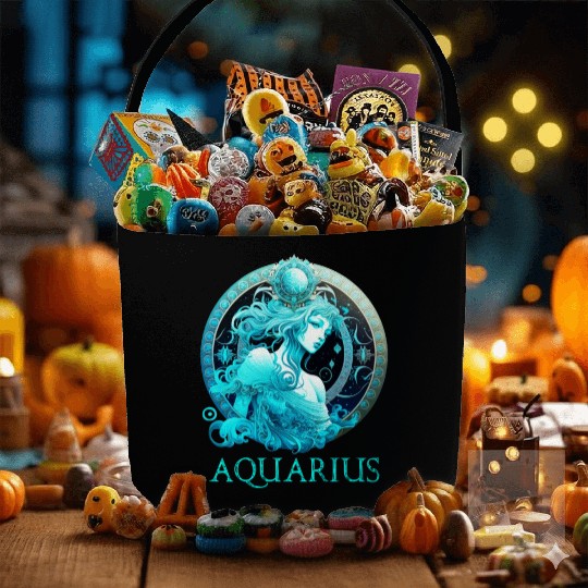 Embrace Your Aquarius Identity: Aquarius Pride Zod Fabric Baskets