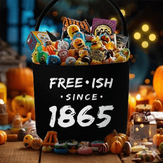 Juneteenth free since 1865 Black History US Africa Fabric Baskets