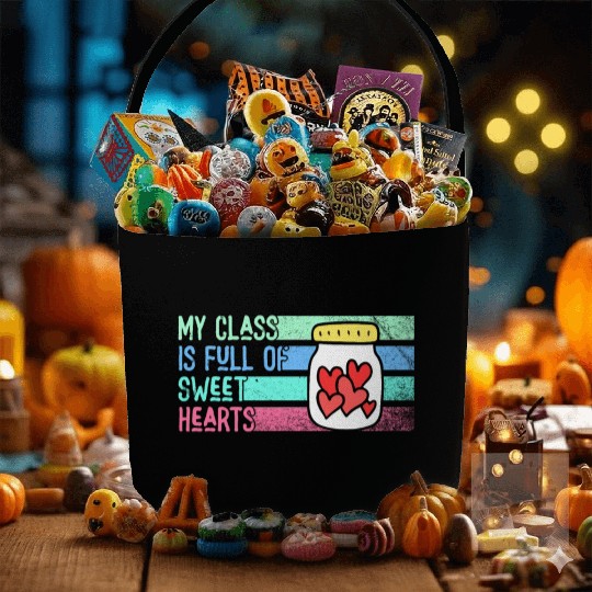 My Class Is Full Of Sweethearts Fabric Baskets