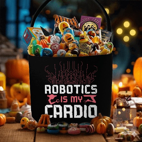 Robot Robotics Engineer Vintage Fabric Baskets