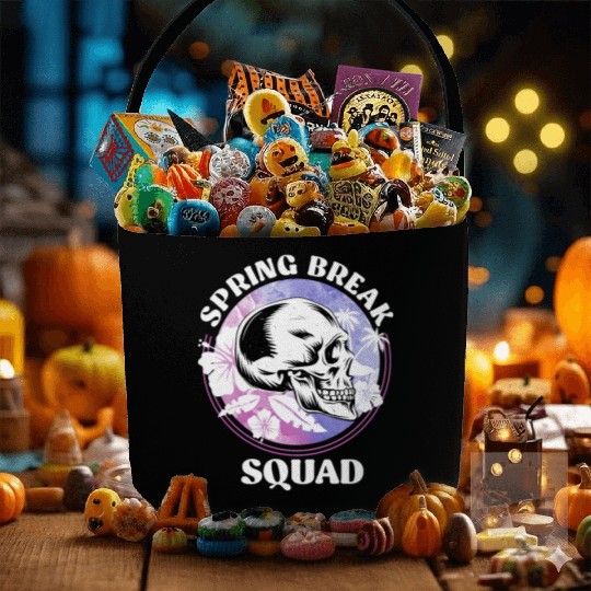 Spring Break Squad Summer Vacation Spring Break Fabric Baskets