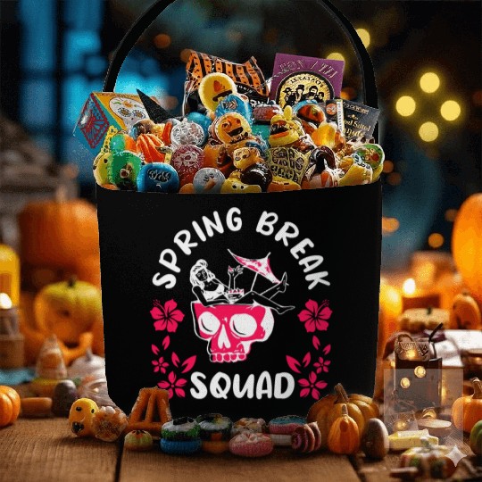 Spring Break Squad Summer Vacation Spring Break Fabric Baskets