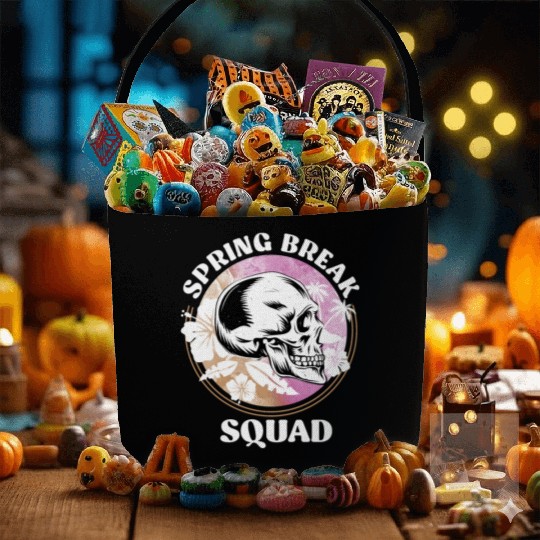 Spring Break Squad Summer Vacation Spring Break Fabric Baskets