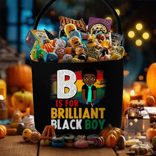 B Is For Brilliant Black Boy Black History Month A Fabric Baskets