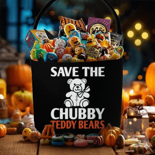 Save The Chubby Teddy Bears Fabric Baskets