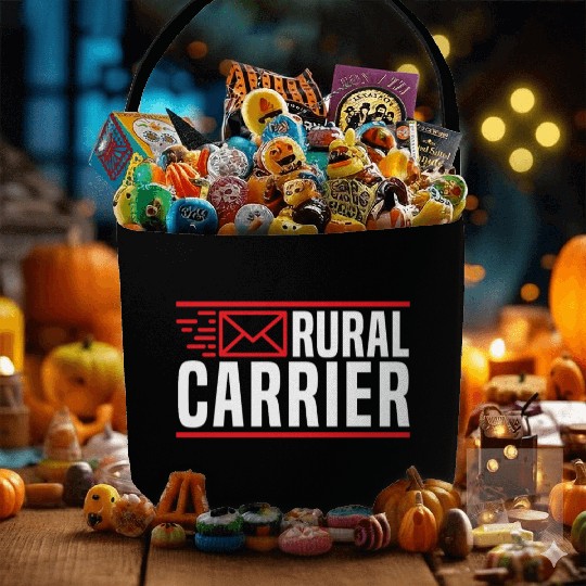 Rural Carrier Postal Worker Mailman Mail Escort Fabric Baskets