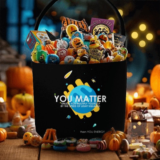 Funny You Matter Atom Nerd Fabric Baskets Gift (Science