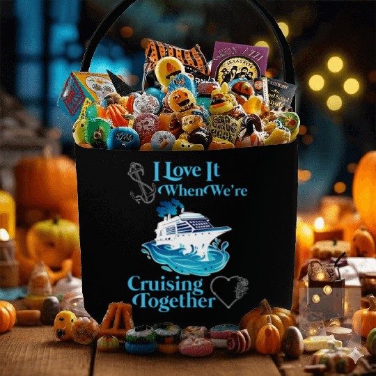 Cruising Together Cruise Vacation Spring Break Fabric Baskets